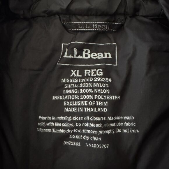 LL Bean PrimaLoft Packaway Hooded Jacket Women’s XL Quilted Lightweight Outdoor - Picture 3 of 7